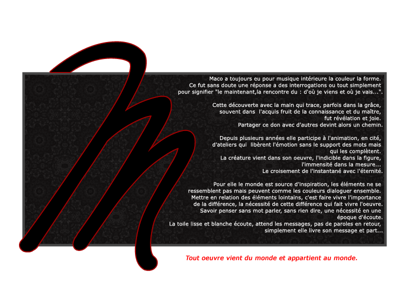 MC Doucet, Artiste, Peintre, Tableaux, MacoCarion